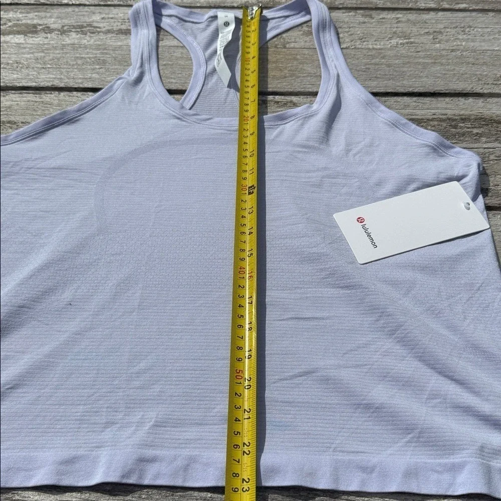 Lululemon Swiftly Tech Racerback Tank Top‎ purple Lavender Frost size 14 NWT